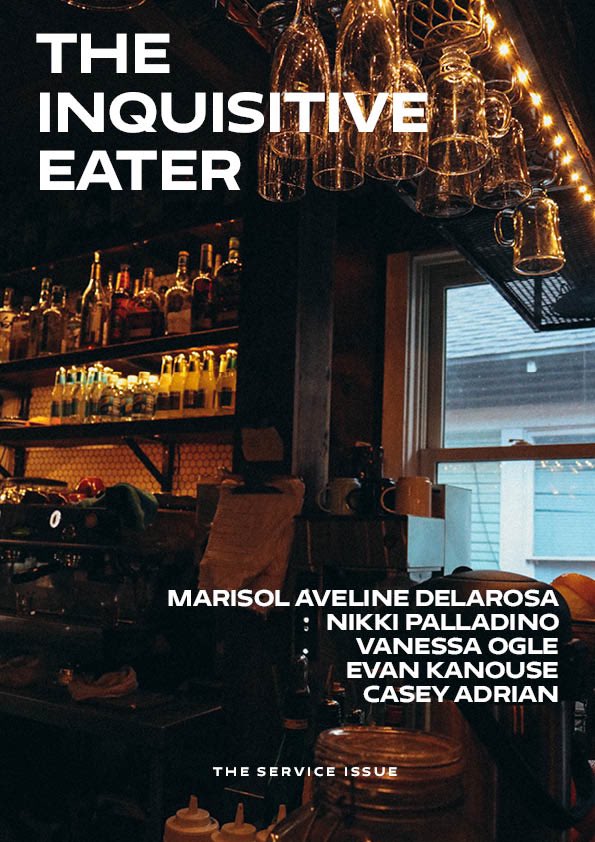 InquisitiveEat's tweet photo. Service Issue Week is here!
Follow along for new literary food writing every day: https://t.co/J3nyLYFTvM
@Casey_Adrian 
@nikki_pall 
@voglewrites 
@msolboogie 
@evankanouse https://t.co/jXw3AaZfzO
