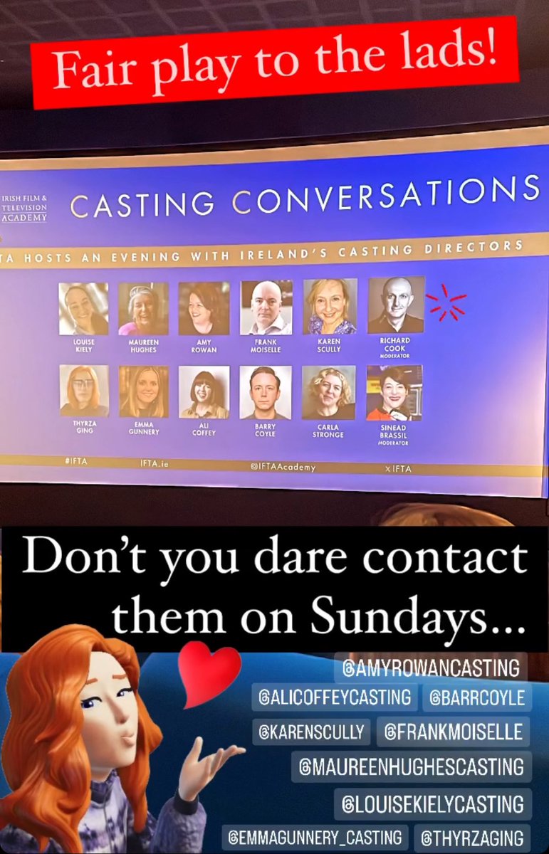 Fabulous evening with a bunch of talented souls <a href="/LightHouseD7/">Light House Cinema</a> <a href="/IFTA/">Irish Film & Television Academy (IFTA)</a>  .  #Creativelives #castingcall #Dublin ❤️