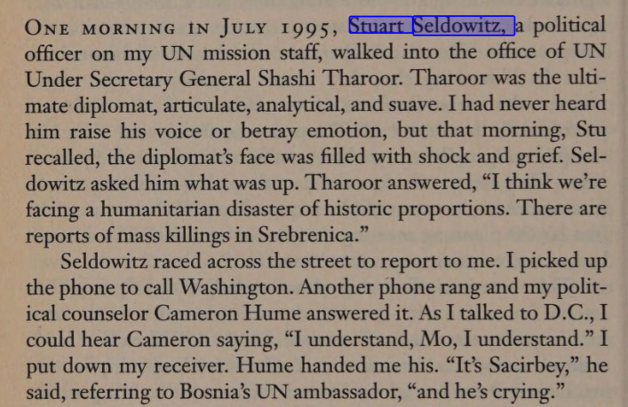 gumby4christ's tweet photo. Seldowitz is the man who first informed Madeleine Albright about Srebrenica. https://t.co/O7L6UQgJfK