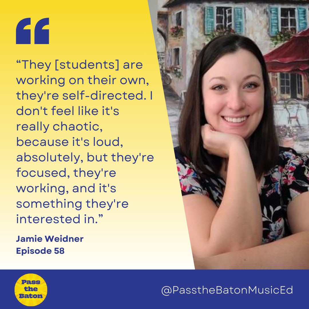 Episode 58 is out! Jamie shares how she incorporates #GeniusHour in her elementary music classes! Check it out: Spotify: spoti.fi/3SPTga2 Apple: apple.co/3sGmpK3 YouTube: youtu.be/rJlPGBcvHe8 #PasstheBatonBook #tlap #musiced #musiceducation