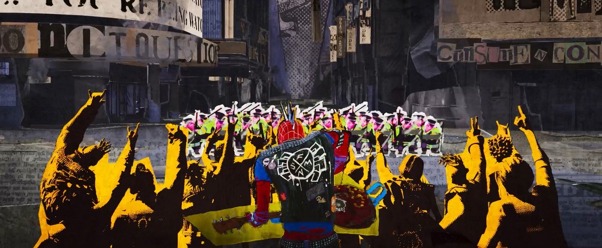 Oi-oi! Only real ones know what the letters on Hobie's guitar pick and the back of his jacket stand for. 🤘