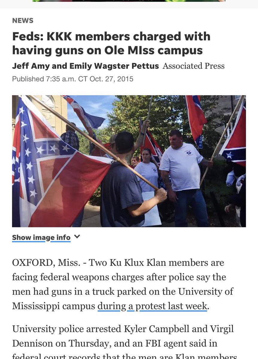 Thay3TJ's tweet photo. @SadOleMissSimp Islamic State vs KKK…. Should be a fun game. https://t.co/EgWnEt6nT8