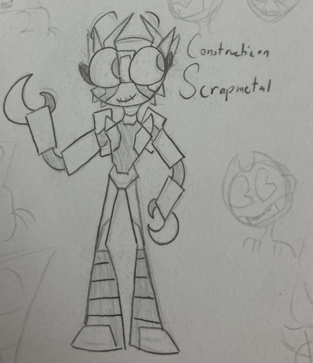 found this old ahh design i did for scrapmetal back when the SS came out

in my hc she was one of the shanghai bots and was besties with demolisher,but after seeing him get killed by prime she went to the other constructicons…only to get ripped apart to fix megatron
#Maccadam