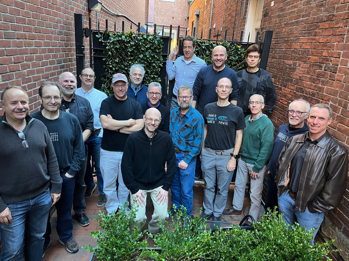 Rwtaylor_Revit's tweet photo. Some of the original #revit technology (pre-@autodesk) crew met for lunch in Harvard Square, Cambridge MA this past Monday.  It's been almost 24 years since I joined Revit Technology to change the world, and I think we did it! https://t.co/KxDOmDRimi