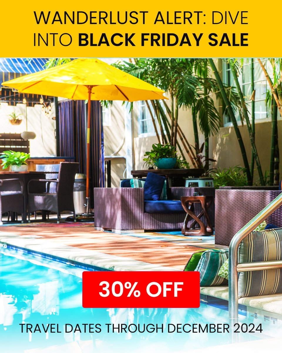Sunshine mixed with a little Black Friday magic! Snag 30% off deal on your stay at Riviera South Beach and let the good times roll in Miami  🌞🛍️ #blackfriday #miamiescape #rivierasouthbeach #miamibeach #travel #getaway #blackfridaydeals 

Book Now: rivierahotelsouthbeach.com
