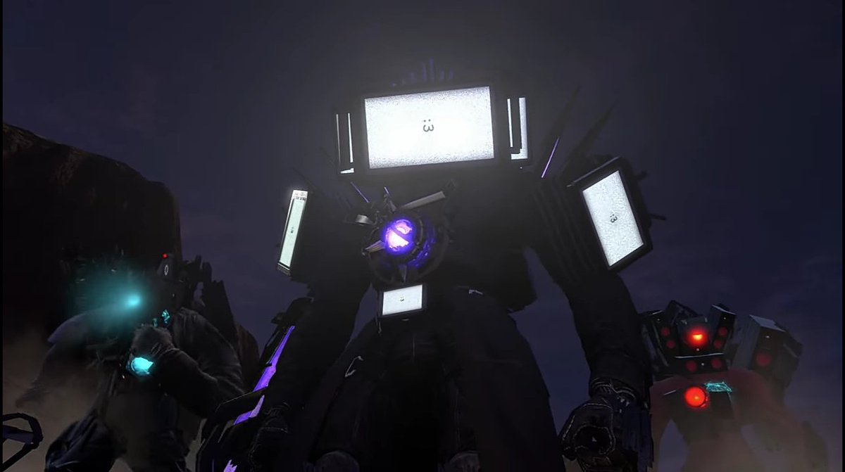 TWXOGI's tweet photo. yes this is a new episode of episode 67 part 4
First of all, I'm glad that Titan Cameraman and Titan Speakerman are okay, they can still move everything #SKIBIDITOILET #skibidi_toilet #tvman #speakerman #cameraman #part67 https://t.co/8kLYLMzSO6