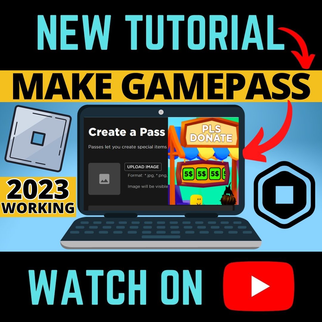 Roblox Tutorial - How to make and use Gamepasses 