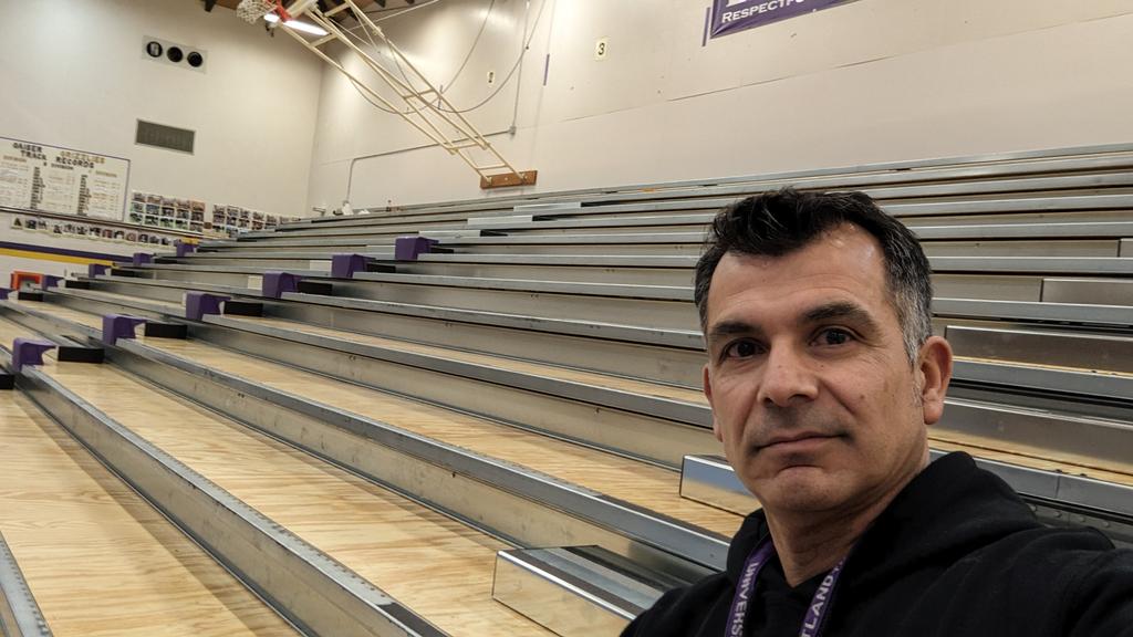 estedelga's tweet photo. Gaiser getting new bleachers! Almost ready! #Thankful https://t.co/lAlermoBda