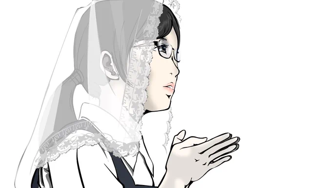 ③下書き消して、エフェクトかけて完成 