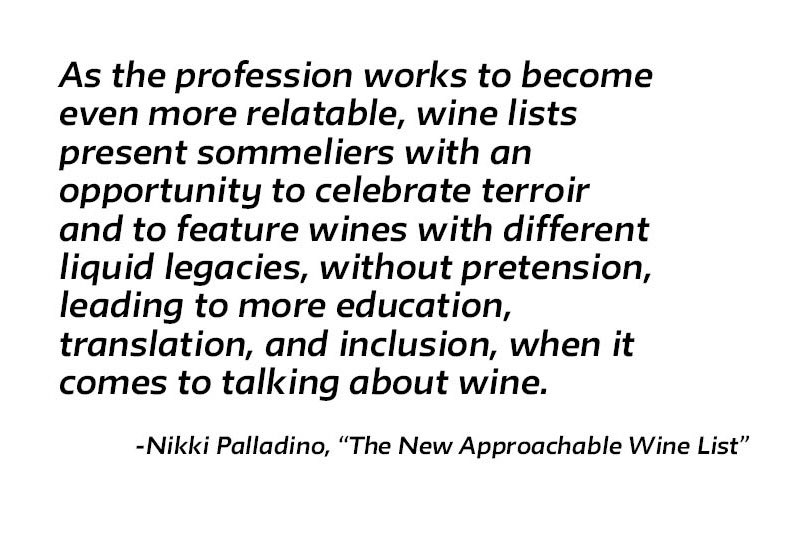 InquisitiveEat's tweet photo. In Day 2 of the Service Issue, @nikki_pall offers “The New Approachable Wine List.” 
What are the considerations of the modern sommelier? Palladino unpacks this on Inquisitive Eater:

https://t.co/yYZb7g4HqL https://t.co/ToK9mFO2gU