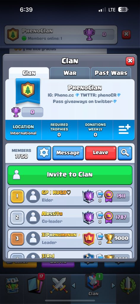 phenoCR's tweet photo. Diamond pass giveaway
Follow + Retweet + join clan! https://t.co/7z9pA5e46y