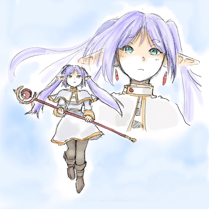 #いいツインテールの日 フリーレン様はツインテールでよいのかな? ヾ(*ΦωΦ)ノ