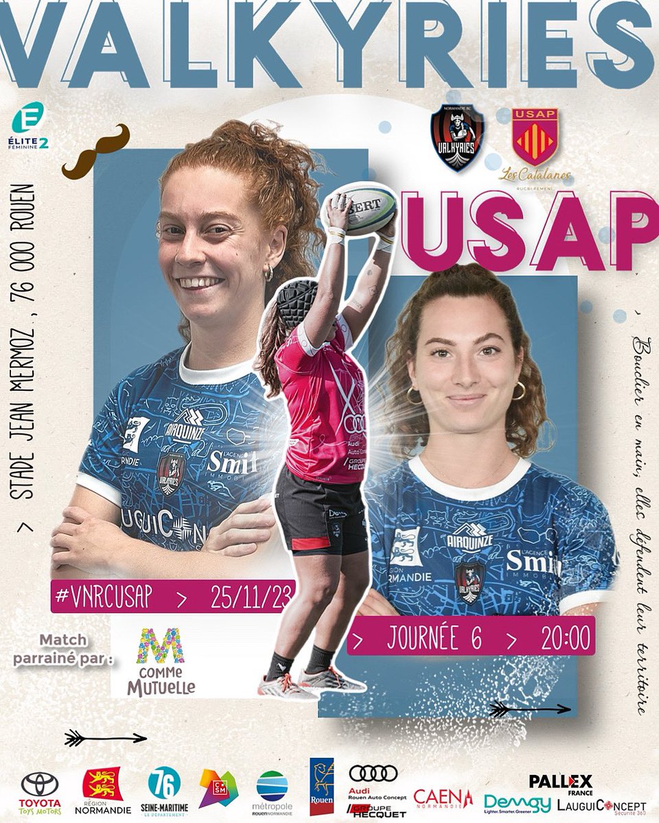 Après un week end victorieux à domicile pour nos 2 équipes, on prépare la réception de l’USAP samedi soir à Mermoz📍#Elite2 #VNRC