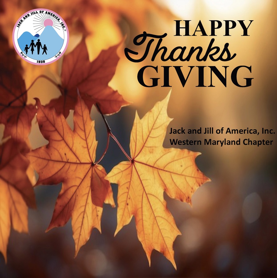 JJWesternMD's tweet photo. Happy Thanksgiving from the Western Maryland Chapter of Jack and Jill of America, Inc.

#JJWMC
#jjeasternregion
#unityinexcellence
#JJOA
#JackandJillInc https://t.co/yLJvpKiGuH