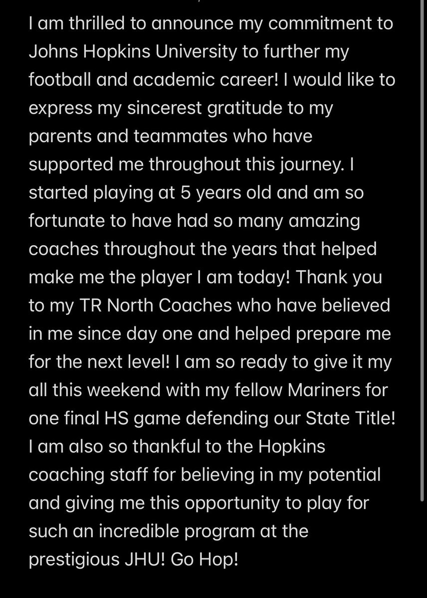 Josh Moore (@josh24moore) on Twitter photo 110% Committed <a href="/JHU_Football/">Johns Hopkins Football</a>! <a href="/Greg_Chimera/">Greg Chimera</a> <a href="/CoachRio55/">Mario Byrd</a> <a href="/CoachWodicka/">Dan Wodicka</a> <a href="/CoachTJWeyl/">TJ Weyl</a> <a href="/_BJ_Hill7/">B.J. Hill</a> <a href="/CoachHorvatits/">Alex Horvatits</a> <a href="/Twan_5/">Twan Penna</a> <a href="/NicholasZaza7/">Nick Zaza</a> <a href="/coachcjniedz/">Coach CJ Niedzielski</a> <a href="/Principal_TRHSN/">Ed Keller</a> #prideandpoise 110% Committed <a href="/JHU_Football/">Johns Hopkins Football</a>! <a href="/Greg_Chimera/">Greg Chimera</a> <a href="/CoachRio55/">Mario Byrd</a> <a href="/CoachWodicka/">Dan Wodicka</a> <a href="/CoachTJWeyl/">TJ Weyl</a> <a href="/_BJ_Hill7/">B.J. Hill</a> <a href="/CoachHorvatits/">Alex Horvatits</a> <a href="/Twan_5/">Twan Penna</a> <a href="/NicholasZaza7/">Nick Zaza</a> <a href="/coachcjniedz/">Coach CJ Niedzielski</a> <a href="/Principal_TRHSN/">Ed Keller</a> #prideandpoise