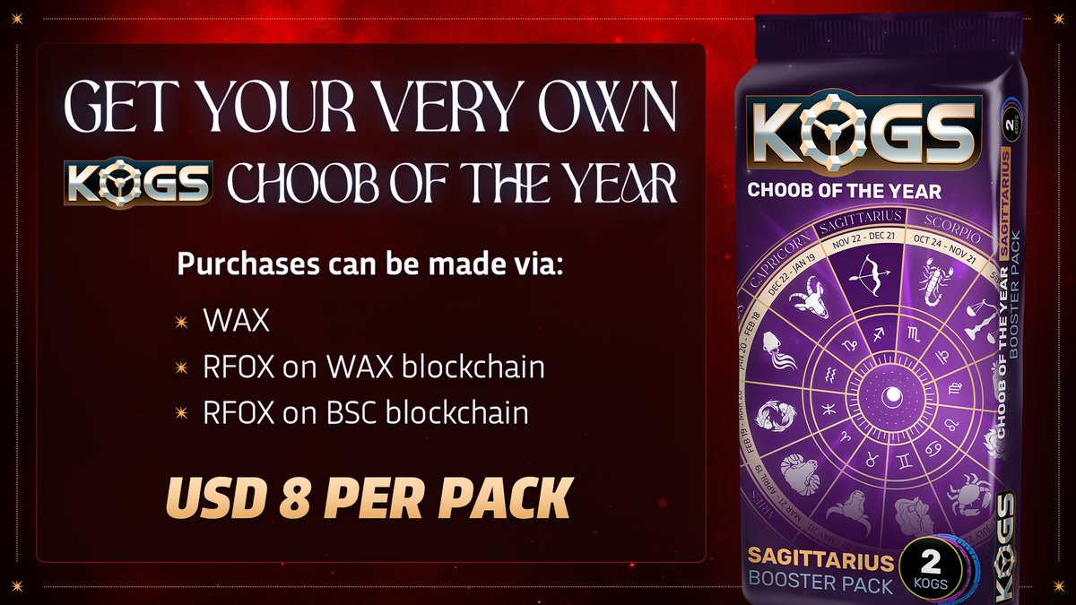 KOGS_GG's tweet image. 🏹✨ Embrace the mystique of the stars with our all-new KOGs COTY Sagittarius Packs! 🌟 🌌 Unlock exclusive Sagittarius-themed KOGs that capture the essence of this adventurous sign. Are you ready to explore the universe?🚀🔮hubs.la/Q029p4lc0
#SagittariusSeason  #KOGs 🏹✨