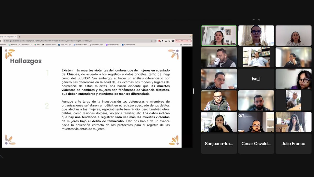 #Ligalab | ¡Así se vivió el Encuentro Nacional de Observatorio 2023!
Desde Ligalab a través del <a href="/ObservatorioCCH/">Observatorio Ciudadano - Chiapas</a> presentamos nuestro proyecto “Diagnóstico situacional de la violencia hacia las mujeres y niñas en Chiapas”, gracias x este espacio de intercambio de conocimientos🧠.