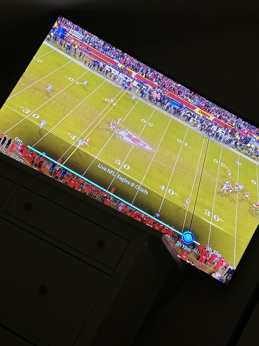 charlougray's tweet photo. I need #NFL to confirm that this 3 is back to front or upside down or something (on the right) that’s all I could see during the #ChiefsVsEagles game https://t.co/OViVeIzuEM