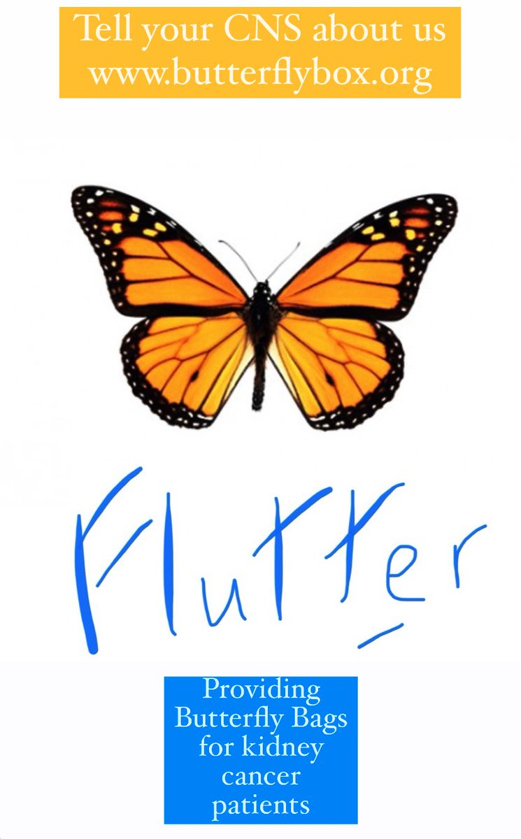 Flutterkc's tweet photo. Project Flutter provides care packs called Butterfly Bags to #urology teams for their #kidneycancer patients . 
Raising awareness of this cancer as we go 🦋

https://t.co/mQyGqYsC2S https://t.co/OgW3lVeqZ1