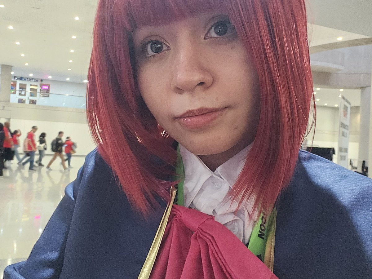 strawberryblaze's tweet photo. I went as kana from oshi no ko
I was exhausted. I dont know how people can have the wig on the full day 😩#AnimeNYC2023 https://t.co/NZLo09qrEi