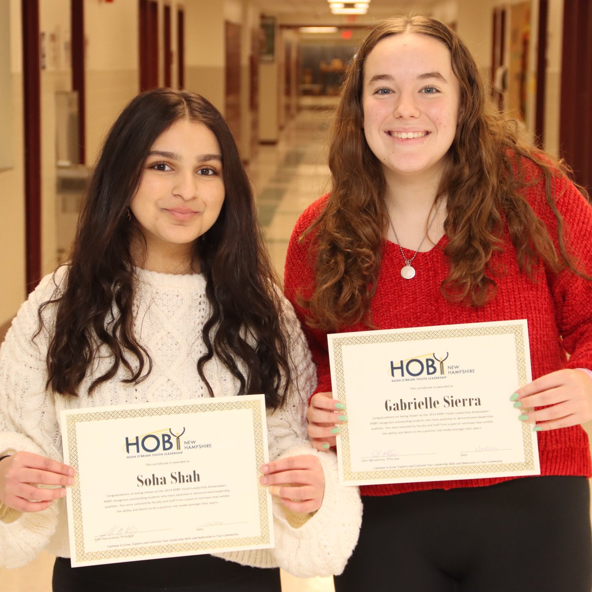 2024 Hugh O’Brian Youth Leadership Program Representatives Announced!

Congratulations to both Soha and Gabrielle!