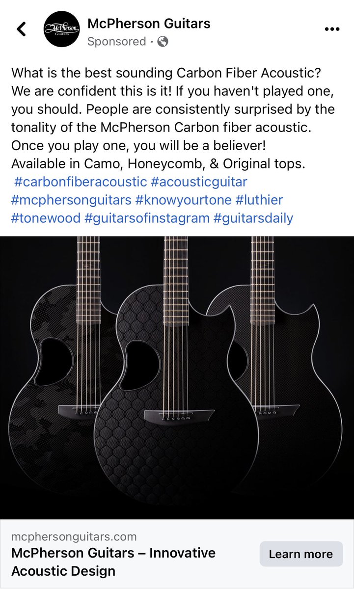 No one knows more about carbon guitars or has a better selection of McPherson carbon fiber guitars than us. Check out the entire collection and contact us with any questions - laguitarsales.com/index.php/prod…

#topcarbonguitarealer #travelguitar #carbonguitars #carbonfiberguitars