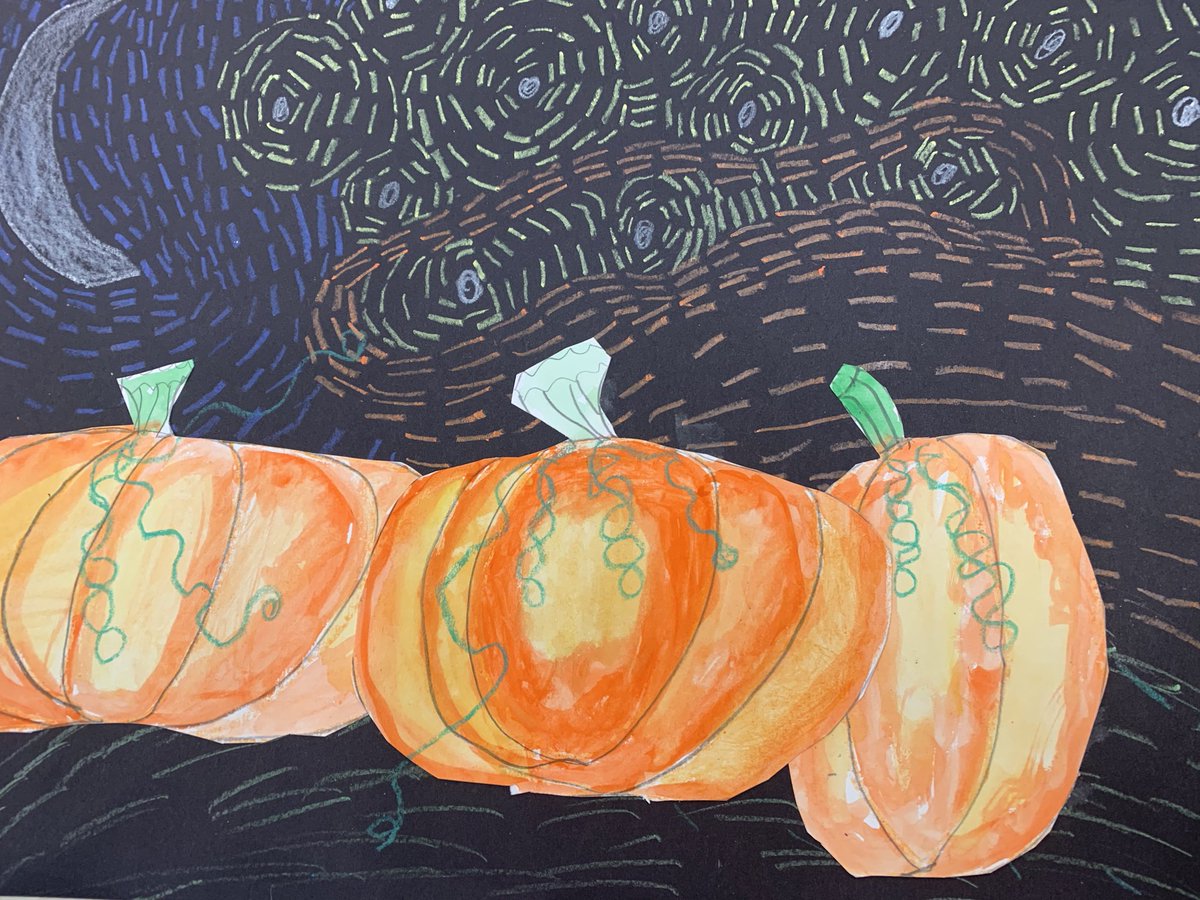 3rd grade students learned about Rhythm and showed off their skills with these beautiful landscapes