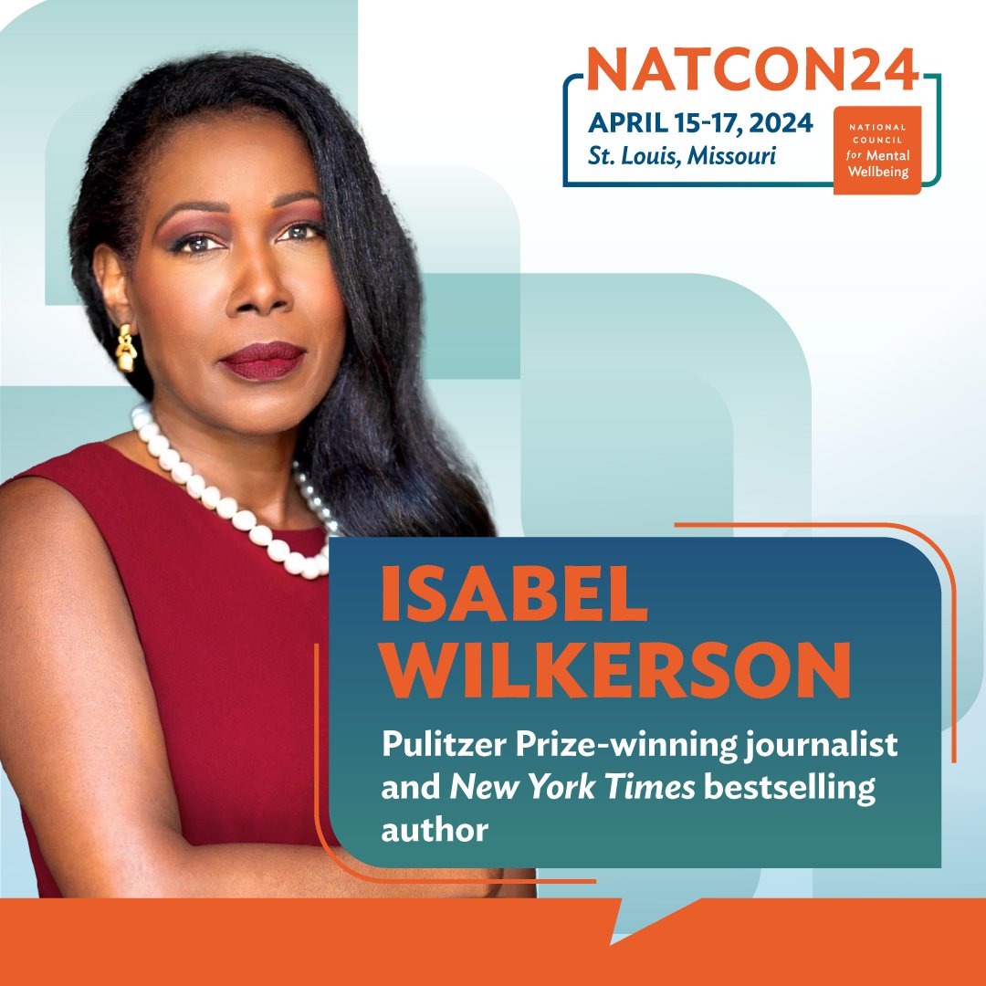 Save your seat at #NatCon24 to see @Isabelwilkerson take the stage! The @nytimes bestselling author & Pulitzer Prize winner will pull from her deeply humane writing & inspire us to examine the hierarchy in America that extends beyond class, gender or race. bit.ly/3ucnuto