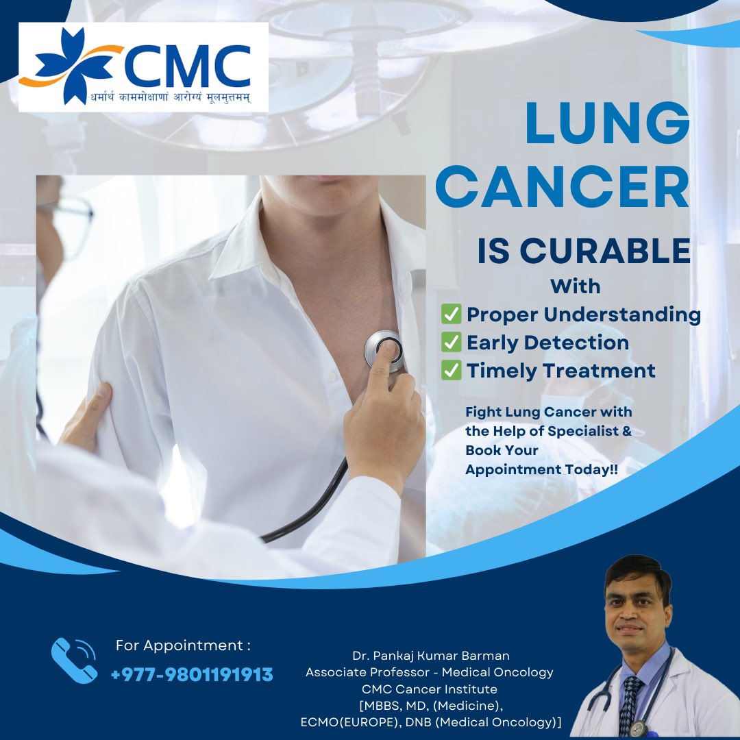 For more information on cancer treatment, book an appointment +977-9801191913
#DrPankajKumarBarman
#Oncology
#OncologistInNepal
#MedicalOncology
#MedicalOncologistInNepal
#CancerSpecialist
#CancerSpecialistInNepal
#lungcancertreatment
#LungCancerAwarenessMonth
#MedicalCare