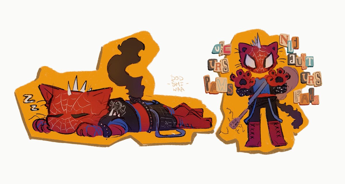 dodshiwaa's tweet photo. a few of the recent drawings
⋆┈┈｡ﾟ❃ུ۪ ❀ུ۪ ❁ུ۪ ❃ུ۪ ❀ུ۪ ﾟ｡┈┈⋆
#acrossthespiderverse #atsv #intothespiderverse #itsv #hobiebrown #spiderpunk #meowsmorales #milesmorales https://t.co/CD8TjoQJkQ