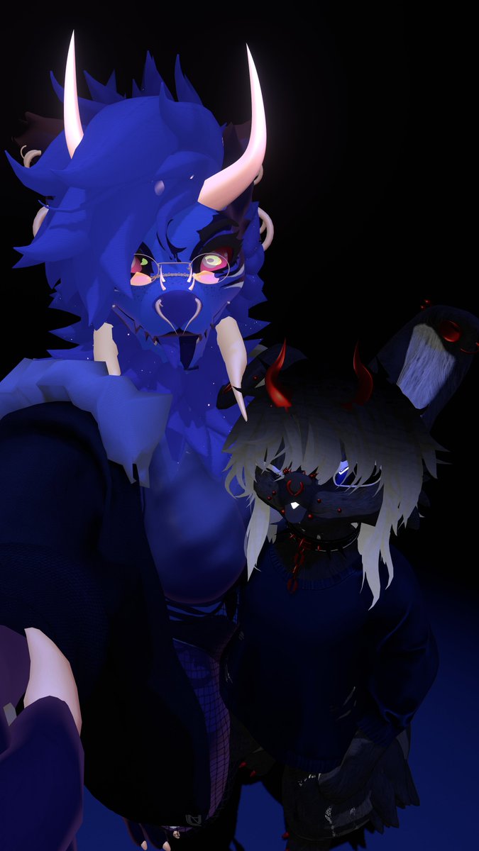 SatKartoffel's tweet photo. [ Personal ] [ Vrchat pictures ] Took some pictures with @LunaVRC1 <3 HE'S TOO DARN CUTE I S2G, ILY! >:D #vrchatfurry #furryvrchat #femnardo #arflin https://t.co/xJxPNBy9t9