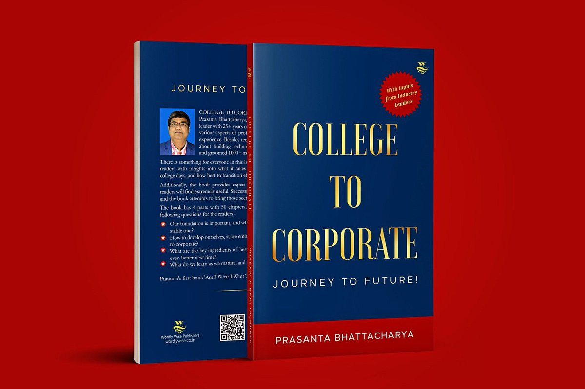 PublishersWise's tweet photo. The cover is out! College to Corporate by Prasanta Bhattacharya  is the book to handhold the youth of the nation to step into their Corporate journeys.
Follow us to stay updated on this and more 📚 
♥️
#author #bookcover #youthempowerment #wordlywisepublishers https://t.co/IsfroFAvN3