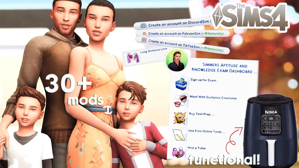 missmani09's tweet image. 🚨WAKE UP! NEW MOD VIDEO ALERT🚨
✨Your Teens can take a SAT (SKA) exam 📝
✨Your Sim can create a Patreon account 🖥
✨ functional Ninja air fryer!🍲
✨ new aesthetically pleasing overrides! 🔁
✨beautiful &amp;amp; cozy CAS finds 👚🪞
+much more! 
🔗youtu.be/Lo-Np6vdRU0?si…
RT &amp;amp; SHARE♻
