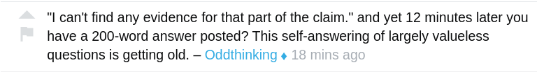 TheEvanCarroll's tweet image. I don't think as a user in the top-20 moderators should discourage my contributions. Especially when _"it is not merely OK to ask and answer your own question, it is explicitly encouraged."_ #StackExchange
Don't like it? Call him up on his yacht and argue away @codinghorror