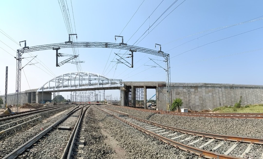 New railway overbridge commissioned at dfccil s new makarpura yard