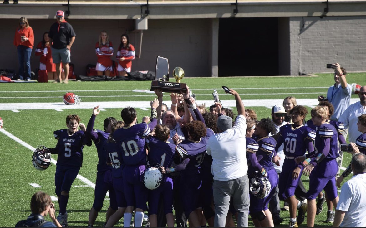 CornerstoneCha1's tweet photo. Champions!!! How sweet it is! #CCS #StateChamps #CramtonBowl @AISAathletics https://t.co/UnPmlgLEDM