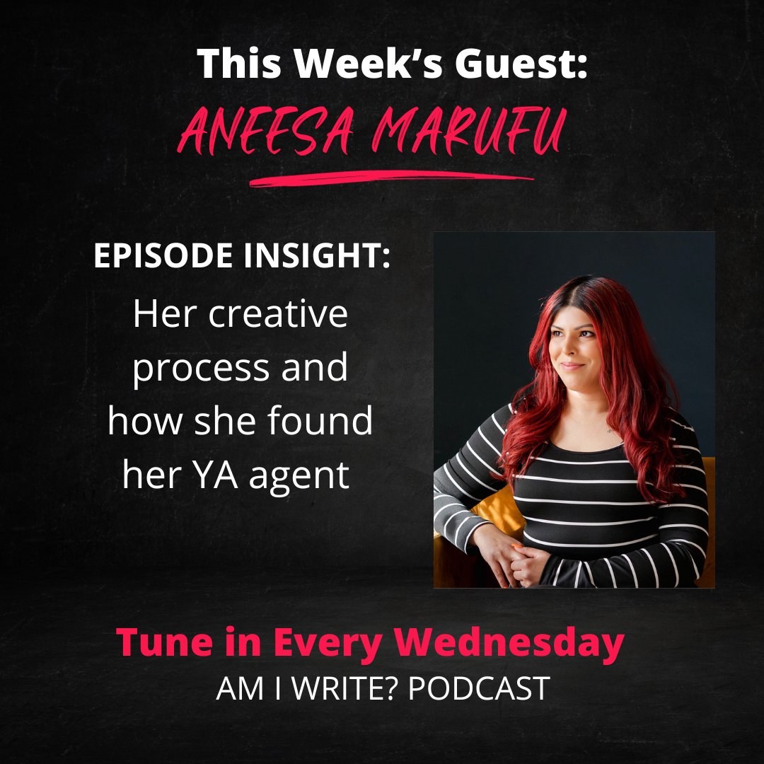 WAYS a writer can find an AGENT. 

If you've wondered, <a href="/AneesaMarufu/">Aneesa Marufu</a> shares about her experience AND her fresh release!

buzzsprout.com/2031789/140158…

#amwriting #WritingCommunity #amquerying