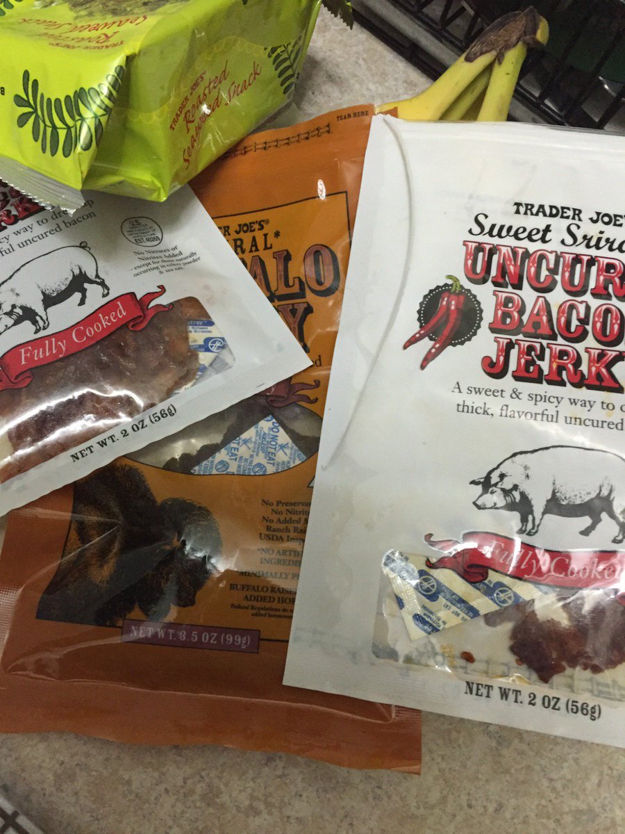 thatscrispi's tweet photo. Damn, you know what would be so fire right now, but sadly @TraderJoesList #traderjoes discontinued these jerky’s. 😭

Bring these back #sweetsiriacha https://t.co/VPQNkiK09l