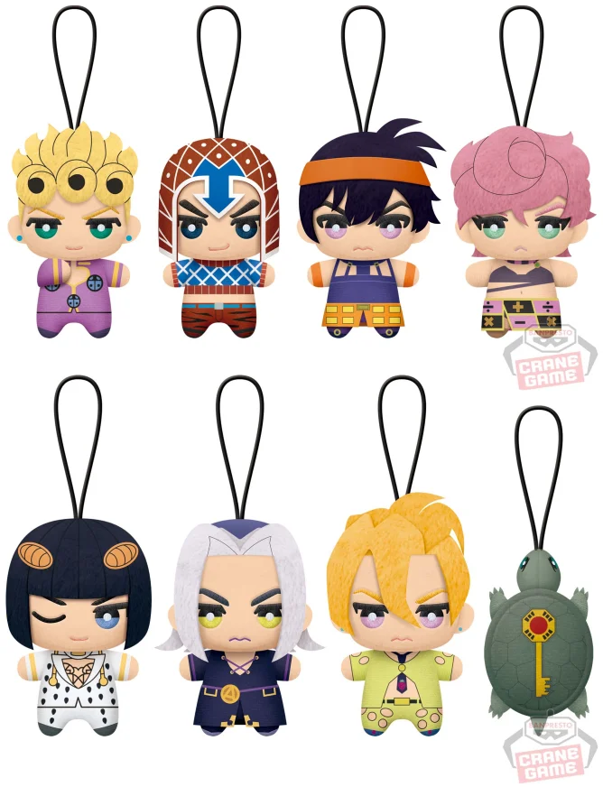 anime_yoyaku's tweet photo. 2023年12月22日（金）登場予定

ナムコ限定！
ジョジョの奇妙な冒険 黄金の風 ちみっともぬい vol.1/vol.2

サイズ：約9cm

https://t.co/v22ljsQLHD https://t.co/fYFcONAGsX