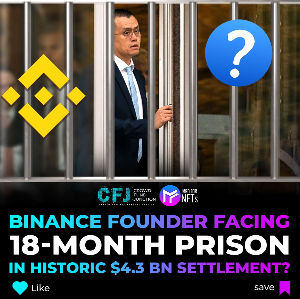 madfornft's tweet image. 👉Binance founder facing 18-month prison in historic $4.3 bn settlement ‼️ #Binance #BNB 

more details click below 👇
coindesk.com/consensus-maga…

#cfj #madfornfts #nft #bitcoin #crypto #btc