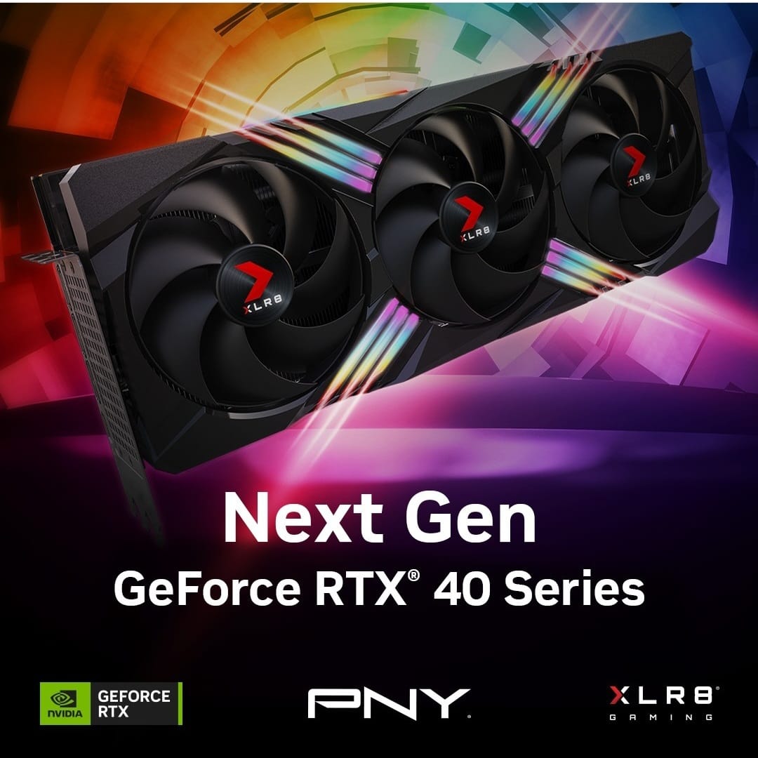 PNY
Unleash the Future of Gaming and Creation with PNY's 40's Series Graphic Cards! Experience the Power of GeForce RTX 4090 and GeForce RTX 4080 16GB, fueled by NVIDIA's Ada Lovelace Architecture. 
#PNYGraphics #40sSeries #GeForceRTX4090 #GeForceRTX4080 #NVIDIAAdaLovelace