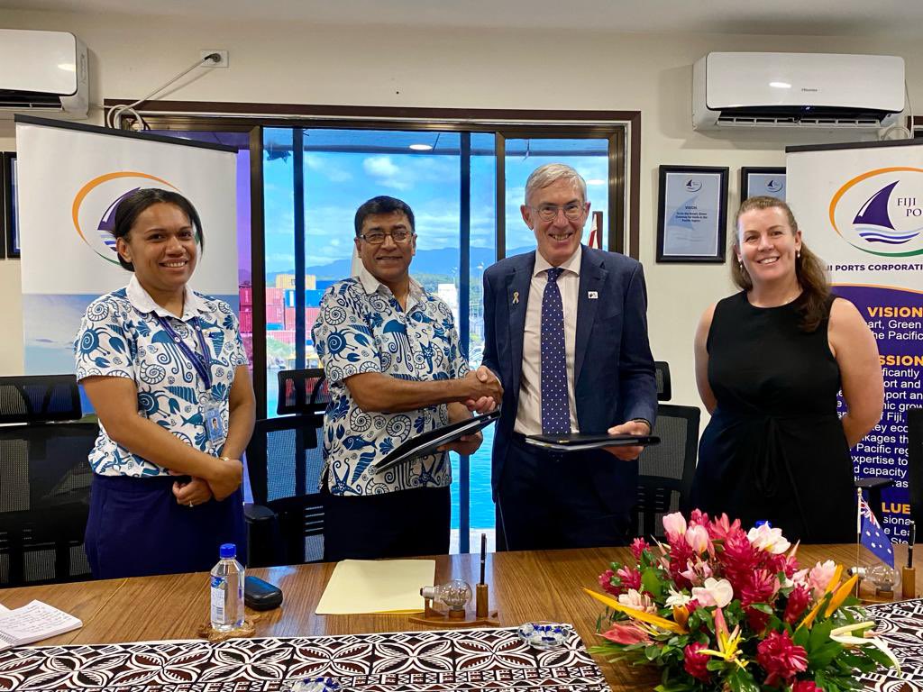 Australia and Fiji are working together to consider the future of the Lautoka foreshore. It was a pleasure to sign a grant agreement today with Fiji Ports Corporation Ltd that will propose development options for the foreshore to support future growth.