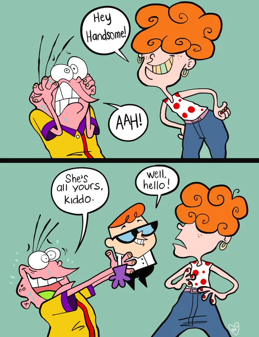 Eddy found how to escape Lee lol. This comic was inspired from a Cartoon Cartoon Fridays clip. 

#CartoonNetwork #fanart 