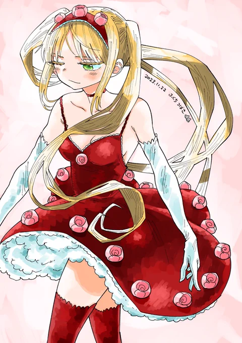 #いいツインテールの日 #サイケまたしても  あ、もみあげの毛先黒く塗り忘れた!(アナあるある)