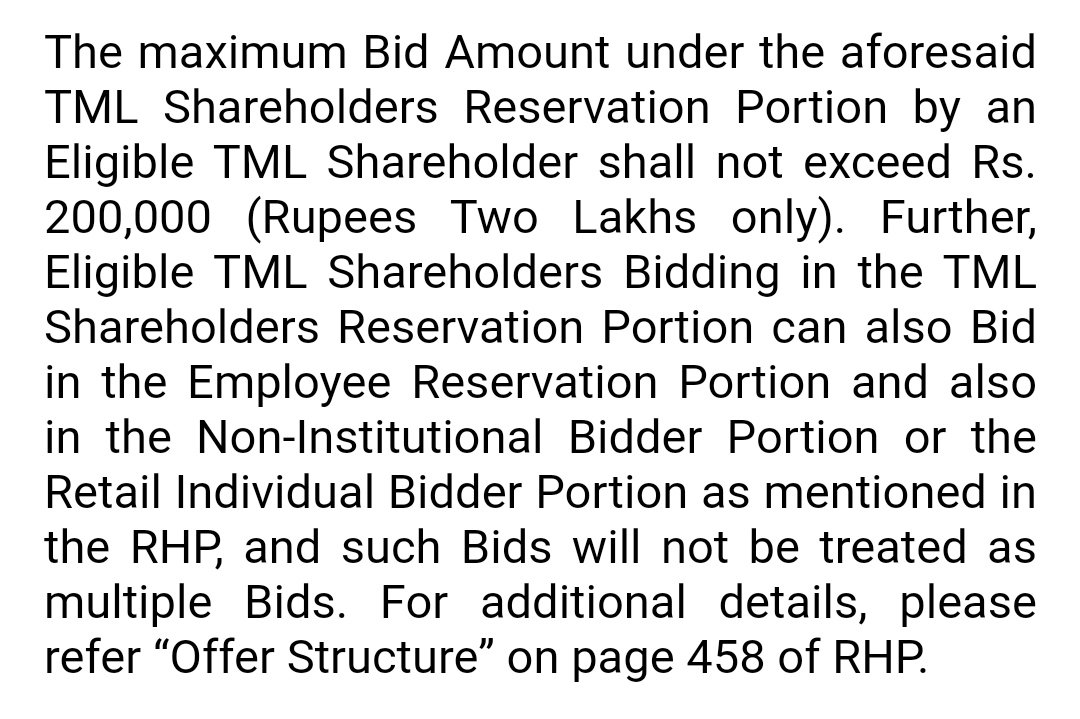 UpcomingIPO_ind's tweet photo. @CNBC_Awaaz Dear sir,  please brief about this mail received from #TML. I am eligible share Holder of #TML. CAN I apply under all three categories i.e. Share holder, Employee and NIB?
 #TataTechnologies #IPO https://t.co/tbKKTDrCJy