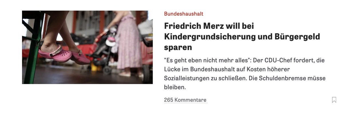 AnnikaJoeres's tweet photo. Kannste im Rest der Welt niemandem erklären: Deutschland, eines der reichsten Staaten der Welt, hat kein Geld für arme Kinder. https://t.co/P5U4A4CFaW
