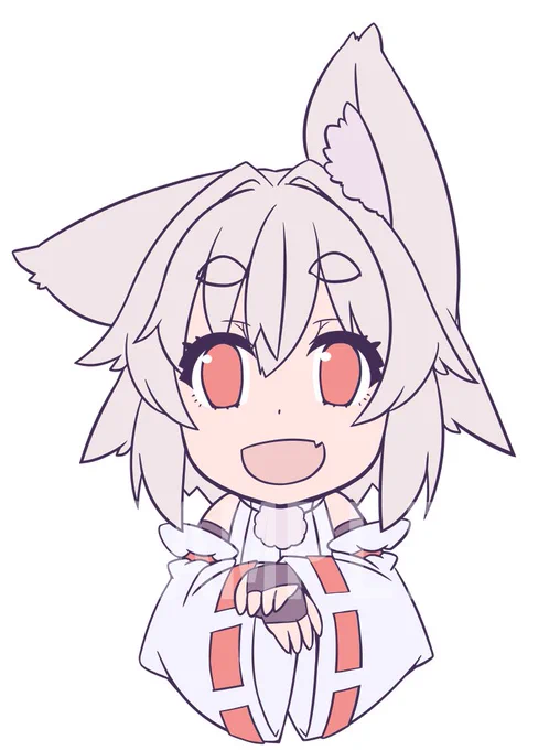 椛ちゃんアクリルクリップですがこんな感じでいこうと思いますあとはどこの印刷所に頼むかかな 