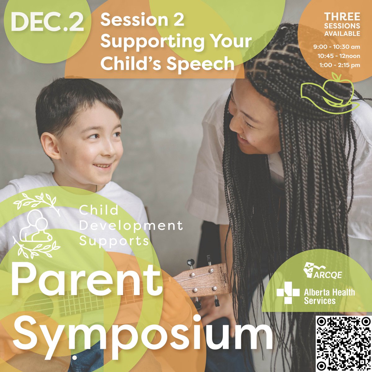 arcqe_ab's tweet photo. Session 2 of the CDS Parent Symposium, families learn how their child’s speech develops &amp; how they can support this in their everyday activities, as well as where to turn when more help is needed for speech &amp; language development. This event is no cost 💚 https://t.co/CoAOT22mUj https://t.co/ub3jT6W4Ac