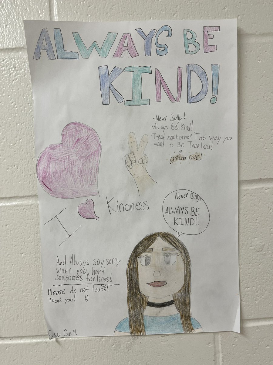 MPaulBaxterOCSB's tweet photo. It is #KindnessWeek at MPB! There have been some wonderful discussions and lessons as we focused on #ocsbCharacter and #ocsbCommunication and I love seeing the students refer to our first read aloud of the Golden Rule 💛 #ocsbSpeakOut #BullyingAwarenessAndPreventionWeek https://t.co/zrKYZdGMJV