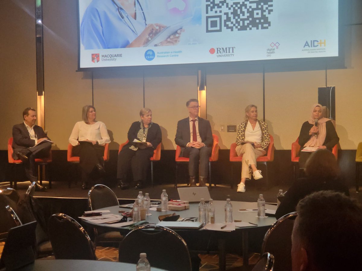 Australian Alliance for AI in Healthcare (@aaaih_au) on Twitter photo Thank you to the panel, who discussed a National Policy Roadmap for AI in Healthcare this morning, at the <a href="/TheInstituteDH/">Australasian Institute of Digital Health (AIDH)</a> AI.Care conference in Melbourne.
<a href="/EnricoCoiera/">Enrico Coiera</a> <a href="/karinv/">karin verspoor (professor)</a> <a href="/ElizabethDeveny/">Elizabeth Deveny</a> Neville Board Tracey Duffy <a href="/TGAgovau/">TGA Australia</a> <a href="/FarahMagrabi/">Farah Magrabi</a> <a href="/dhansen35/">David Hansen</a> Thank you to the panel, who discussed a National Policy Roadmap for AI in Healthcare this morning, at the <a href="/TheInstituteDH/">Australasian Institute of Digital Health (AIDH)</a> AI.Care conference in Melbourne.
<a href="/EnricoCoiera/">Enrico Coiera</a> <a href="/karinv/">karin verspoor (professor)</a> <a href="/ElizabethDeveny/">Elizabeth Deveny</a> Neville Board Tracey Duffy <a href="/TGAgovau/">TGA Australia</a> <a href="/FarahMagrabi/">Farah Magrabi</a> <a href="/dhansen35/">David Hansen</a>
